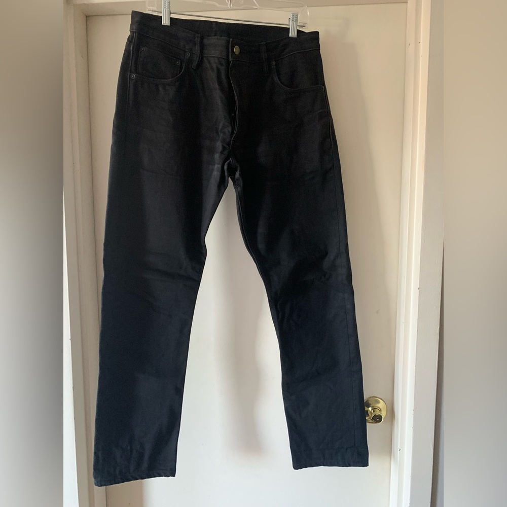 Left Field NYC ATLAS black raw selvedge denim